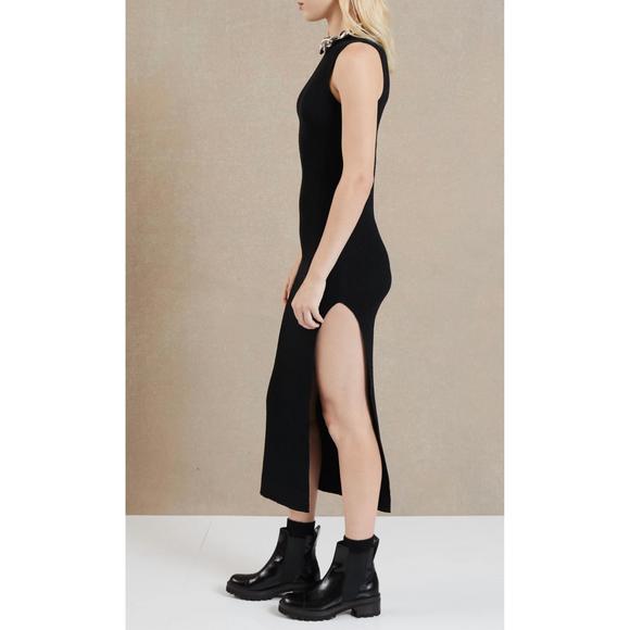 NEW BEC + BRIDGE anouk knit midi dress in black - Picture 2 of 2
